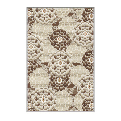 Premium 3D Printed Carpet, 4.6 x 7.2 Feet, 100% Polyester, 0.3 Inches Pile Height | Antibacterial, Non-Slip Underside, Machine Washable | Perfect for Living Room, Bedroom, and Kids' Play Areas, Durable & Stylish