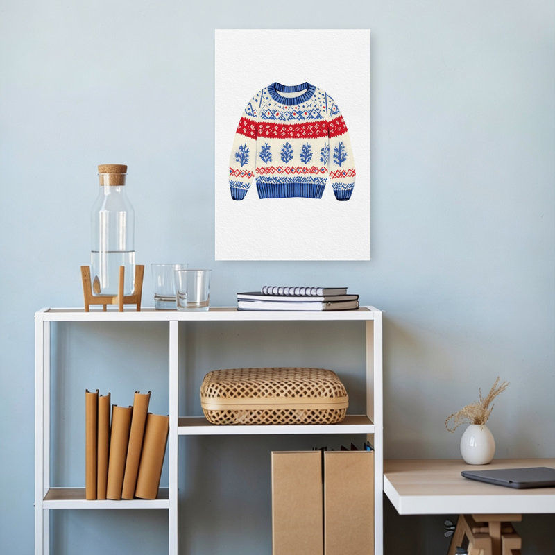 Impression d'art mural Fair Fair Christmas, 18" H x 12" W