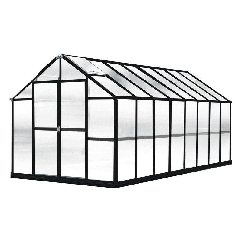 Mont Growers 8' W x 24' D Hobby Greenhouse, 90" H x 101" W x 16" D