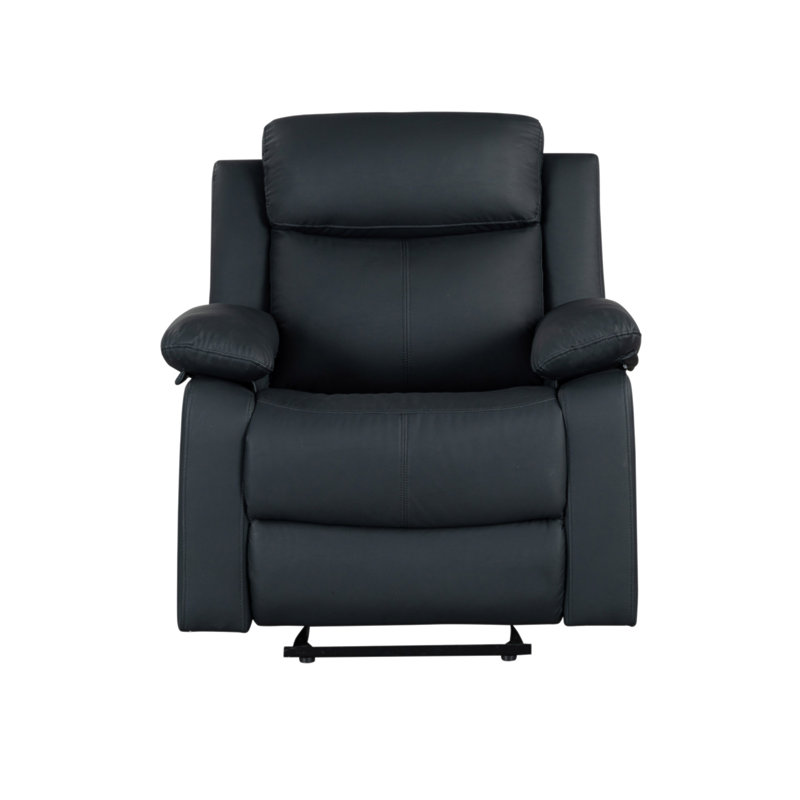 Fauteuil inclinable oscillant blanc avec DEL Blanche, Noir