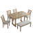 6 - Person Double Pedestal Dining Set-1315988101