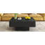 31.6" Square Fluted Coffee Table With 7.1" Thick Tabletop-875152332