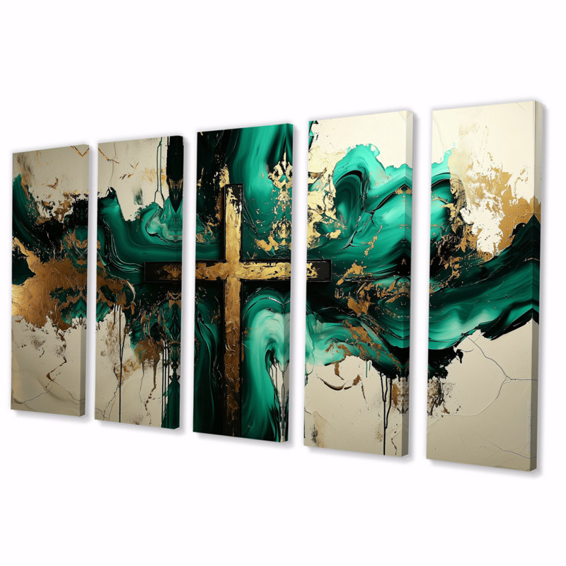 Ensemble de décoration murale Green Christian, H 32 po x l 80 po