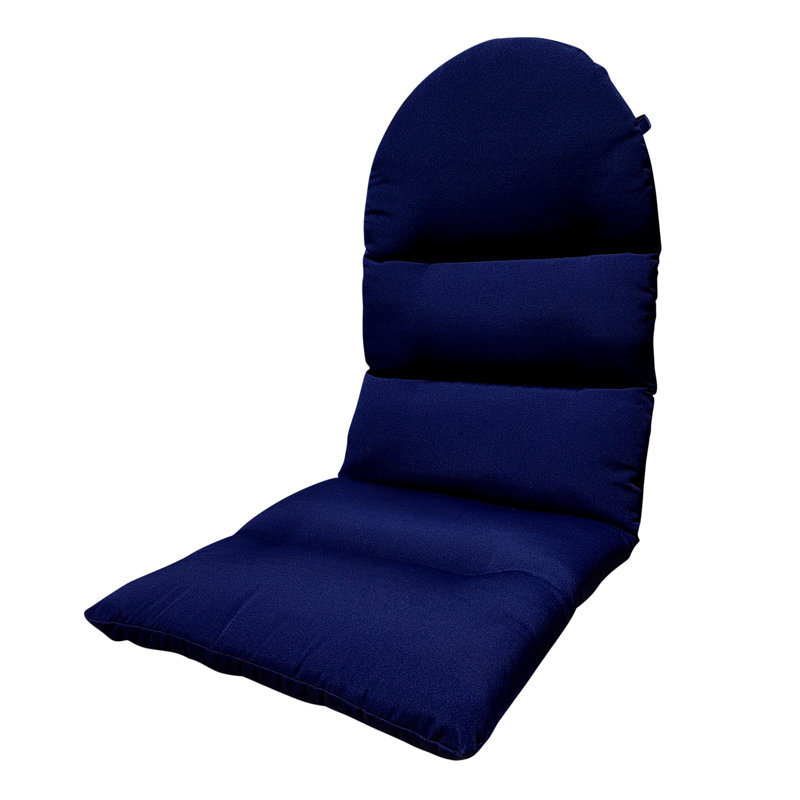 Midnight Navy Classic Adirondack Cushion wth Ties, 49in., Blue