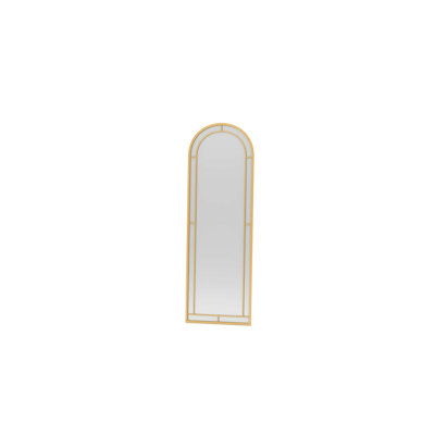 Modern Gold Cheval Mirror, 23.6 x 70.9 inches | 100% Metal Construction, Wall-Mountable Design | Glamorous Home Décor for Bedrooms & Dressing Rooms | Elegant Full-Length Reflection, Perfect for Any Space
