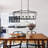 Adalae 6 - Light Iron Dimmable Kitchen Island Square / Rectangle Chandelier