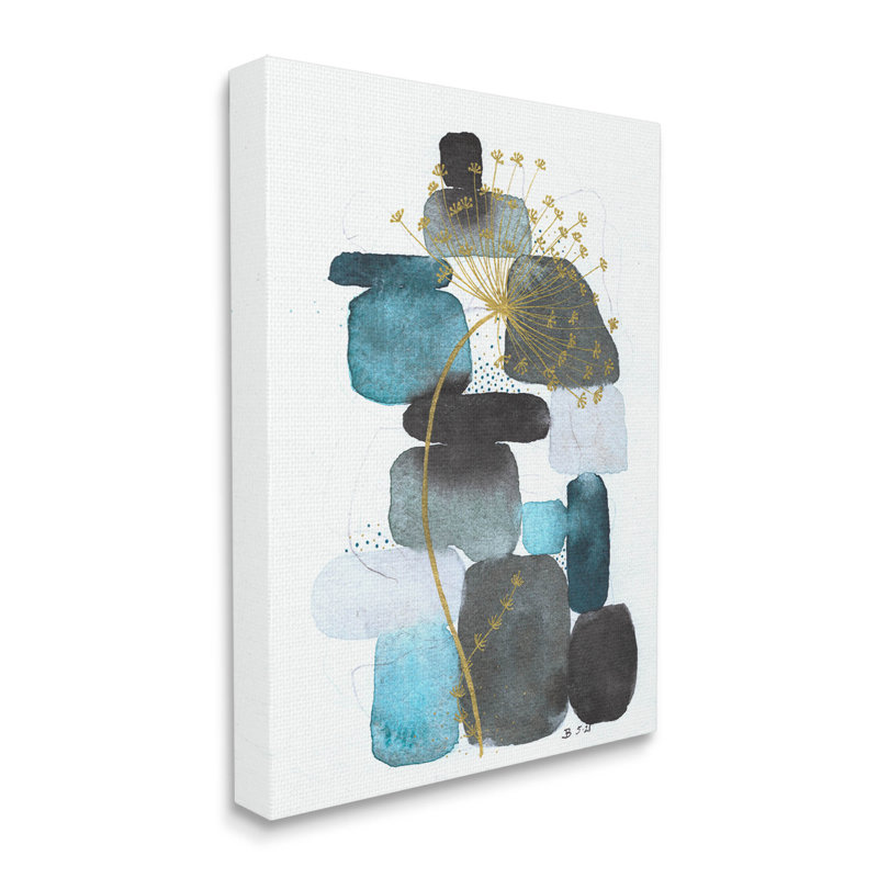 «Blue Nature Rocks Dandelion» par Jocelyn Benford, H 40 po x l 30 po x P 1,5 po