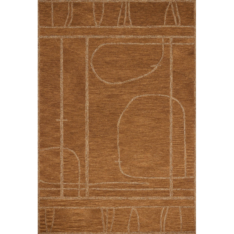 Jeremiah Brent x Loloi Barrow Clay / Natural Area Rug, Rectangle 9'3" x 13'