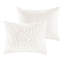 Cozy King/cal King Cotton Chenille Bedding Sets, Farmhouse Style, Off White