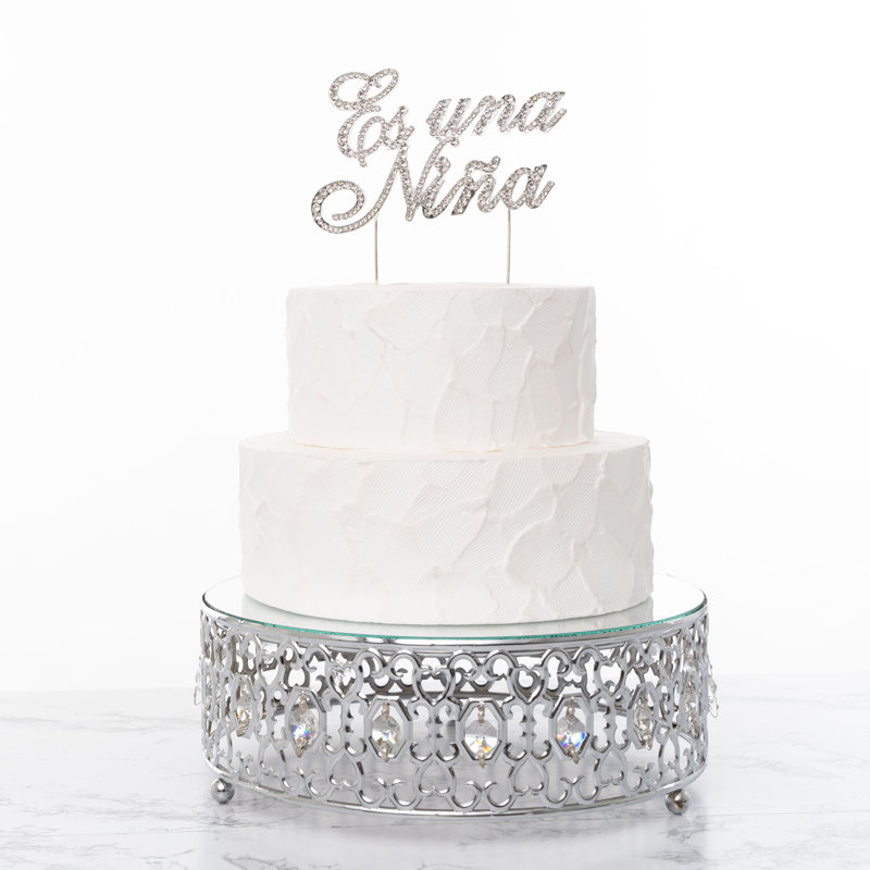 Surmatelas à gâteau "es una niña" rhinestone