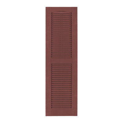 Custom Louvered Shutter with Cathedral Top