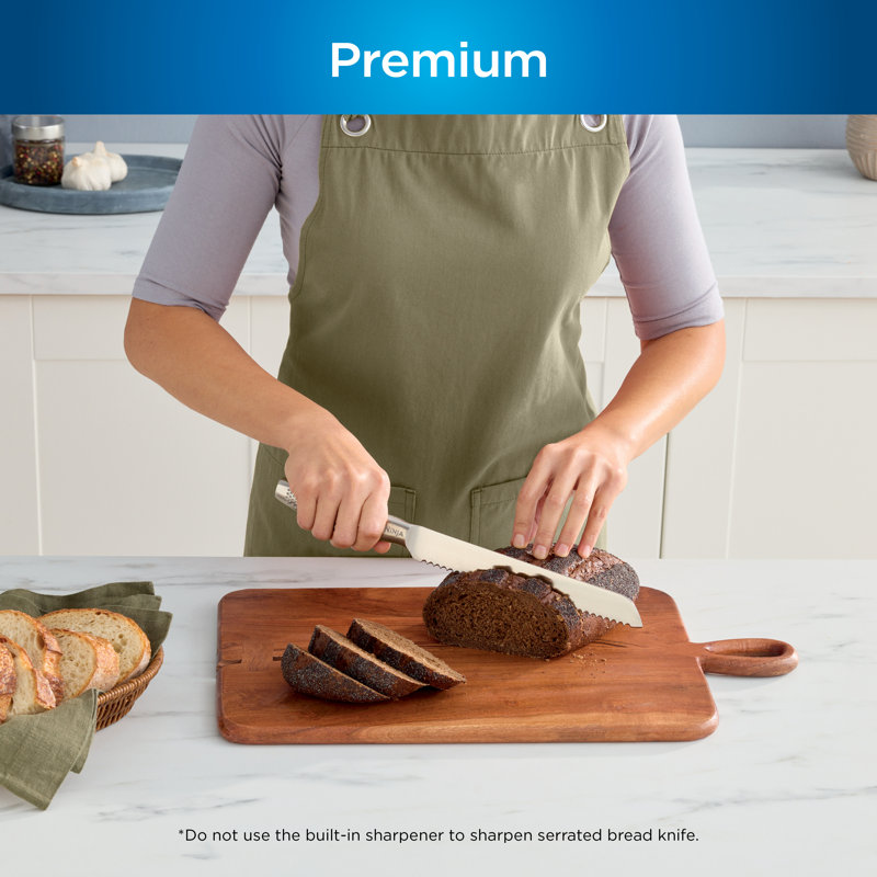 Ninja 14-Piece Stainless Steel Knife Block Set with Built-in Sharpener