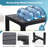Deasya Rectangular Metal Outdoor Bar Table , in. W in. D-707761540-707761541-707761543