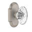 Cottage Plate with Oval Fluted Crystal Door Knob-1618290913
