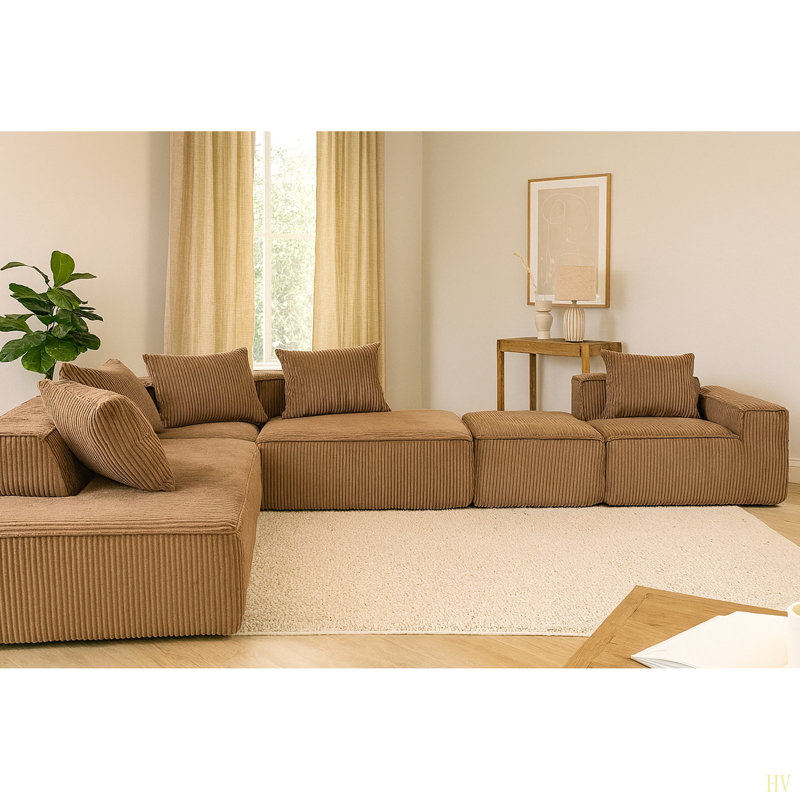 Canapé modulaire de qualité supérieure, ensemble modulaire de qualité supérieure, L 111,41 po x l 96,06 po