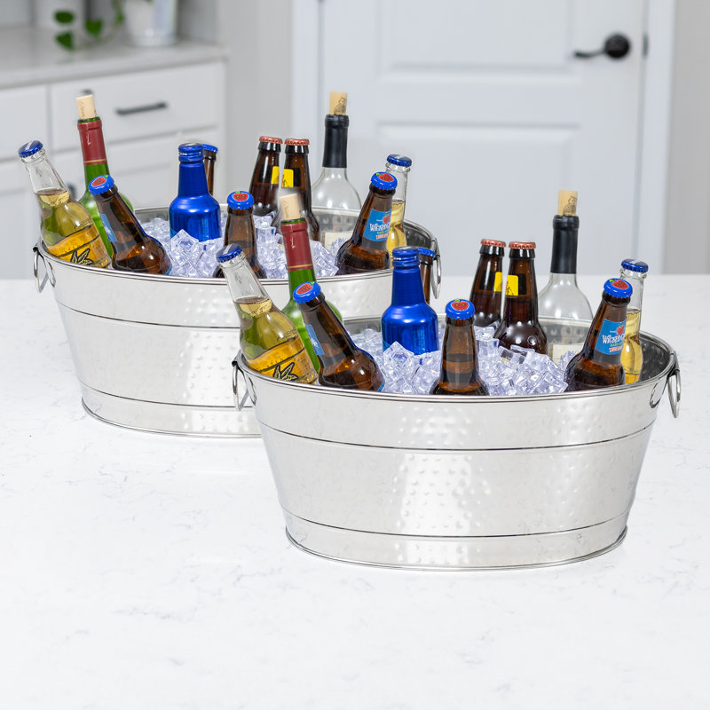 Stainless Steel Beverage Tub, Silver