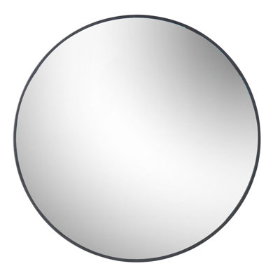 Clarkdale Round Metal Frame Wall Mirror