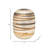 Glass Vase Glass with Hand-applied Textured Swirl Detailing.-1927357095