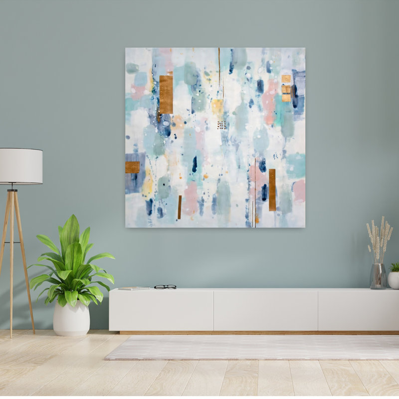 Sunset Abstract Contemporary Art, 48" H x 48" W