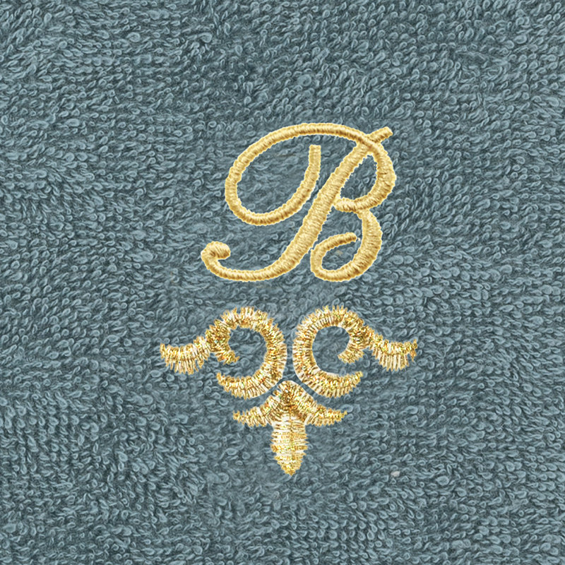 Ensemble de serviettes 100% lin Linica, B, Paquet de 2 débarbouillettes, Sarcelle