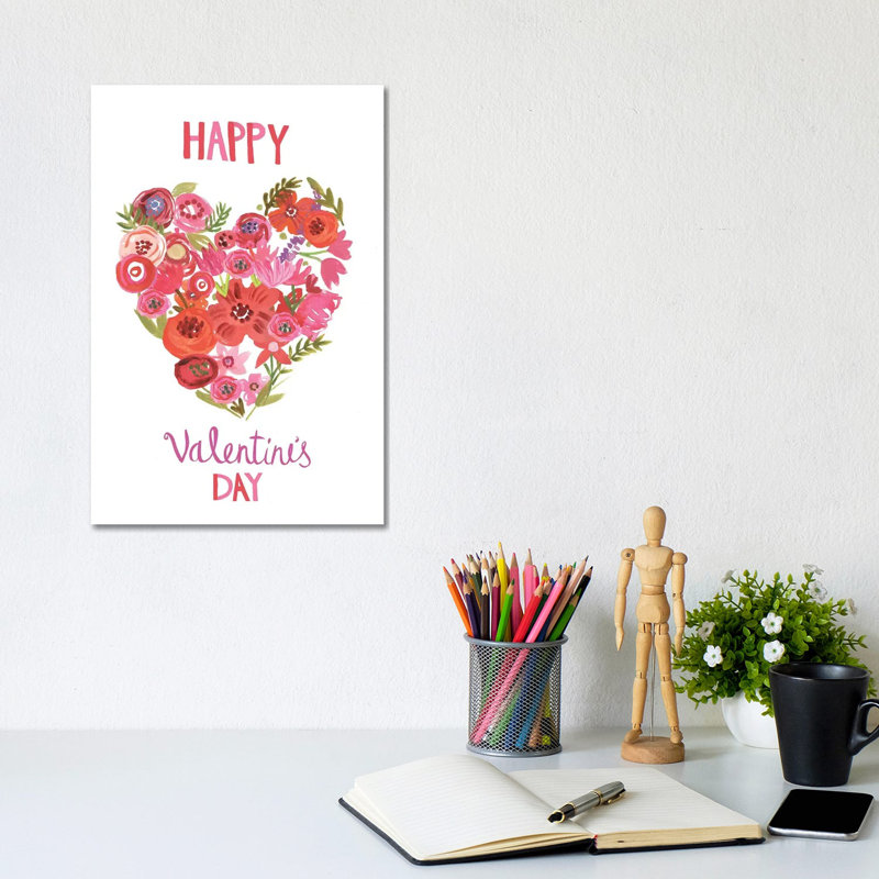 Valentine Chic II by Farida Zaman - Wrapped Canvas Print, 20.32 cm H x 30.48 cm W