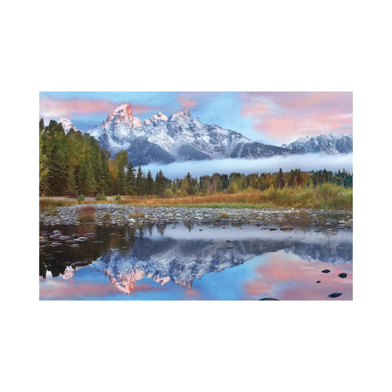 Grand Tetons Reflected In Lake, Grand Teton National Park, Wyoming I by Tim Fitzharris - Wrapped Canvas Print