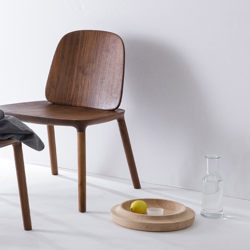 Kokoro Lounge Chair, Walnut Dark
