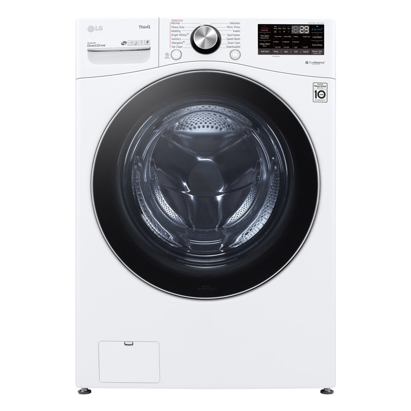 LG 5.0 cu. ft. Mega Capacity Smart wi-fi Enabled Front Load Washer with TurboWash, 360® and Built-In Intelligence, White