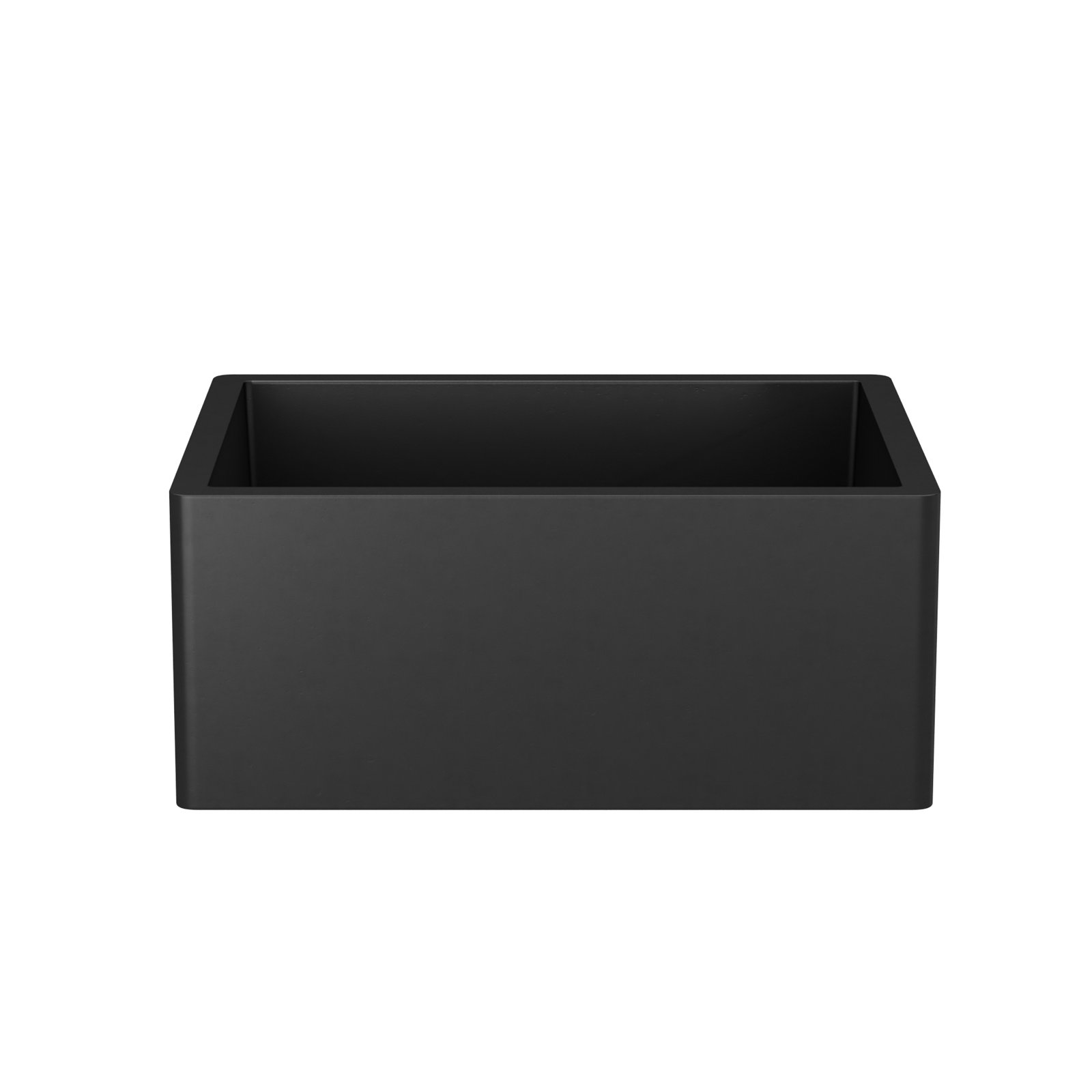 NativeStone Farmhouse 24" Concrete Sink, Charcoal