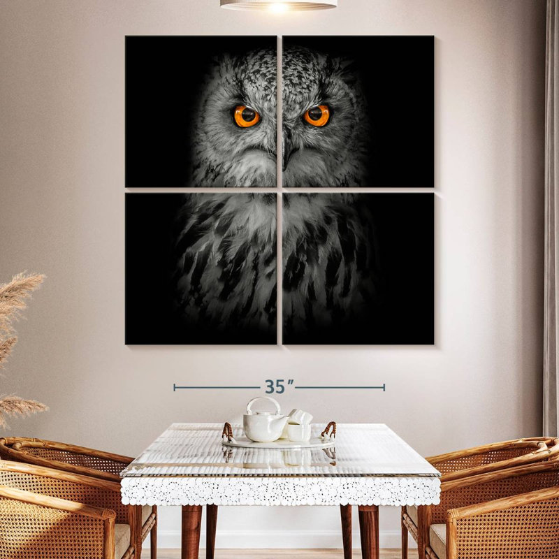 Brampt Intense Eagle Owl, 50" H x 50" W