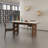 Simple retro rectangular dining table-103409659