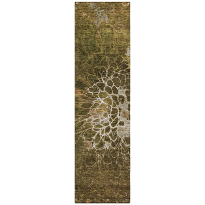 Raenee Washable Abstract Indoor / Outdoor Rug