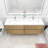 Freidin 70.8'' Double Bathroom Vanity with Acrylic Top-1347785868