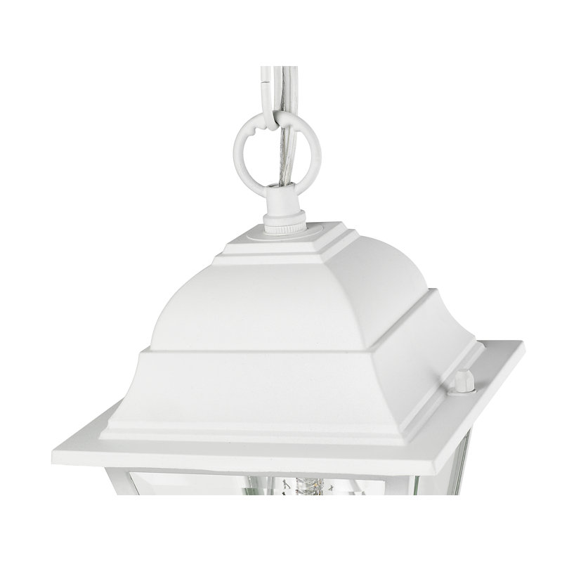 Ledbetter Outdoor Hanging Lantern, Textured White