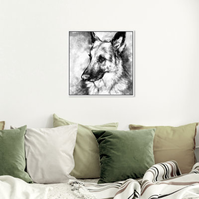 «German Shepherd», impression sur toile