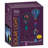 33" Hanging Swirl Balloon Solar Lantern with Glass Panels and Metal Frame - Purple-104315364