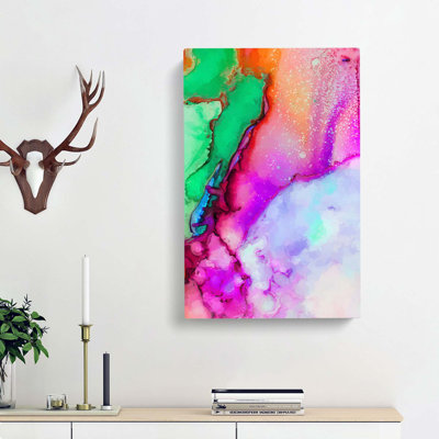 Ink Bliss In Abstract - Wrapped Canvas