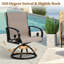 Ensemble repas pour 8 personnes avec chaises pivotantes en aluminium Sunbrella-120463668