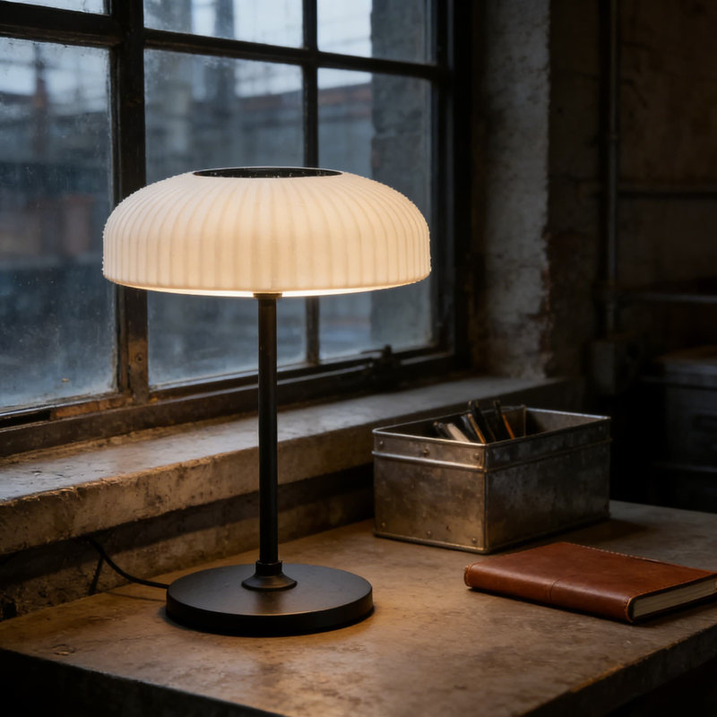 Lampe de table solaire et USB-C rechargeable avec geste et contrôle tactile, étanche IP65 pour une utilisation intérieure et extérieure, lumière blanche chaude et froide réglable