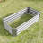 Silver Rectangle Metal 421Ft Raised Garden Bed For Vegetable, Flower, And Herb Gardening - Long Term Durability Vegetables, Flowers, Herbs Stable Standing-1389654667-1389654669