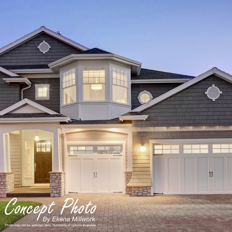 Octagonal Top Surface Mount Functional Standard Frame PVC Gable Vent, 18" H x 20" W