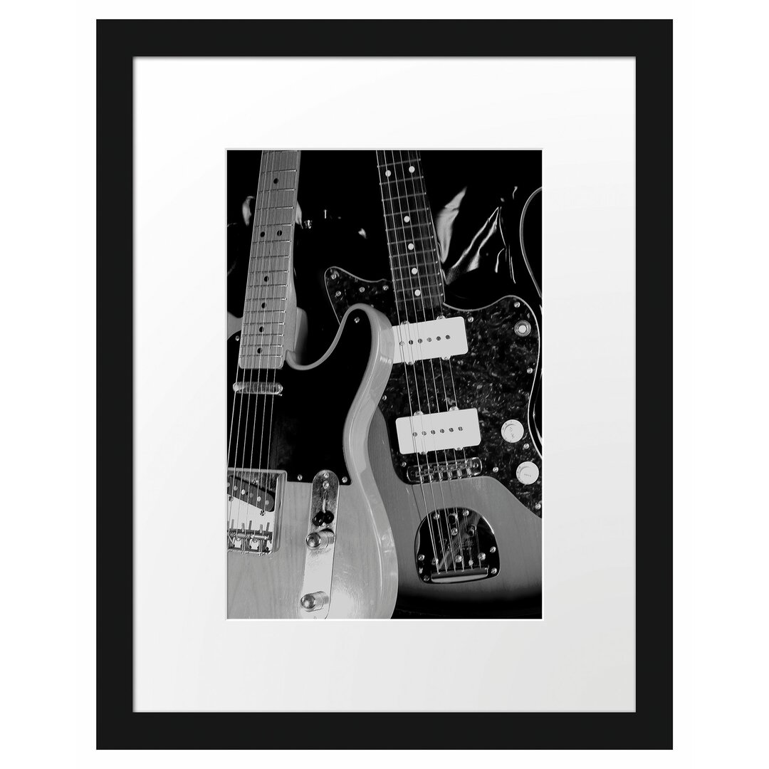 E-Gitarre Gerahmter Fotokunstdruck Poster