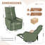 Fauteuil inclinable électrique avec port USB, velours flocon de neige et pivot à 270 °-1913090294-1913090249