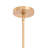 Gerane Modern Gold Linear 4 Light Chandelier