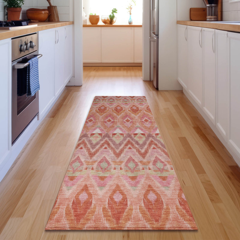 Premium Machine Washable Cerrito Pink Rug, Runner 2'3" x 7'6"