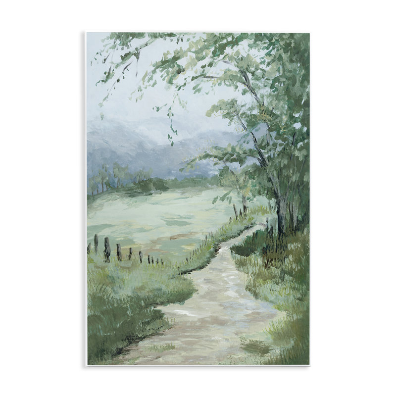  «Green Country Landscape» par Jacob Q, H 15 po x l 10 po