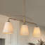 Lustre linéaire pour îlot de cuisine à 3 lumières Lidia