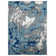 Tapis bleu / gris / ivoire Devola