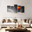 Montgolfière sur toile, ensemble de 5 pièces-1191090455