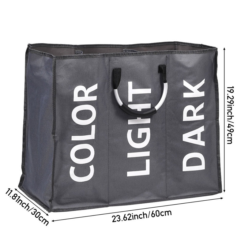 Laundry Basket, Dark Grey